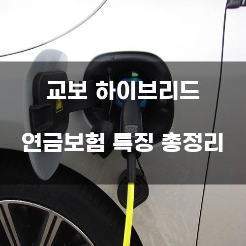 교보 하이브리드 연금보험 특징 총정리
