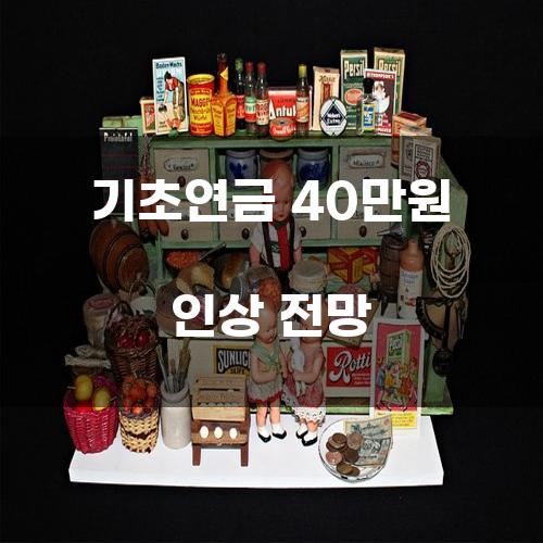 기초연금 40만원 인상 전망