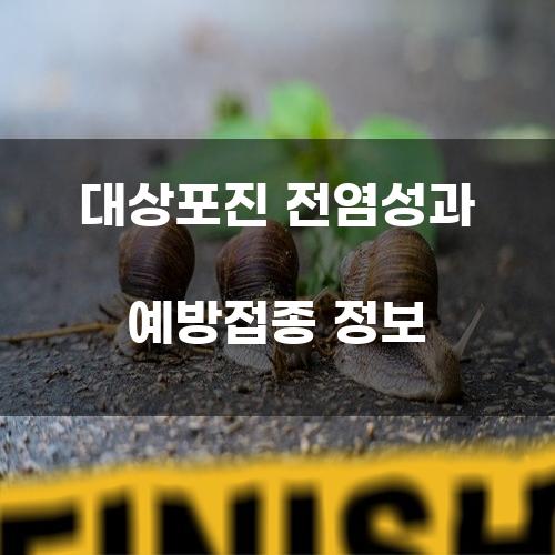 대상포진 전염성과 예방접종 정보