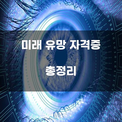 미래 유망 자격증 총정리