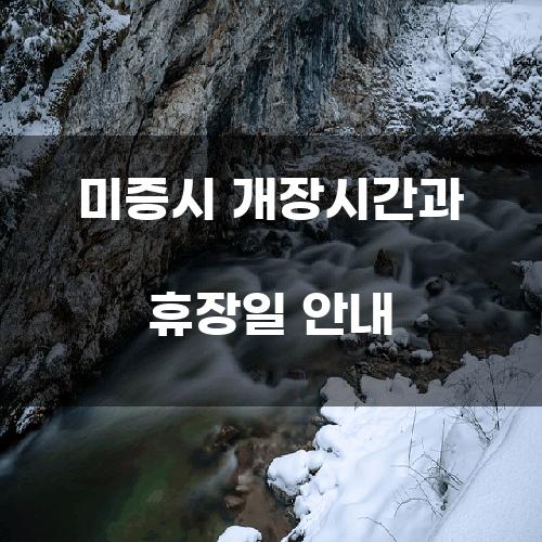 미증시 개장시간과 휴장일 안내