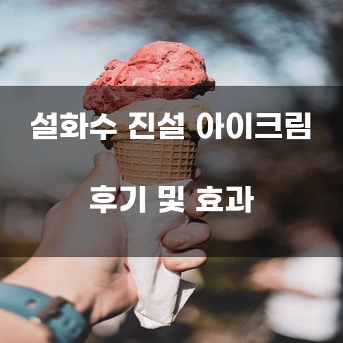 설화수 진설 아이크림 후기 및 효과