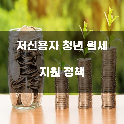 저신용자 청년 월세 지원 정책