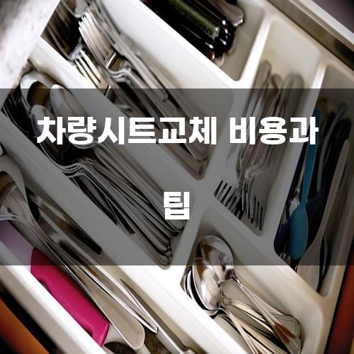 차량시트교체 비용과 팁