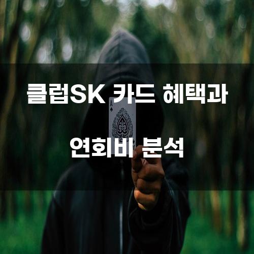 클럽SK 카드 혜택과 연회비 분석