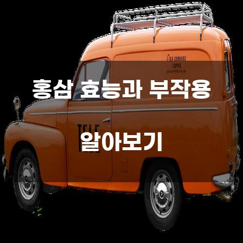 홍삼 효능과 부작용 알아보기