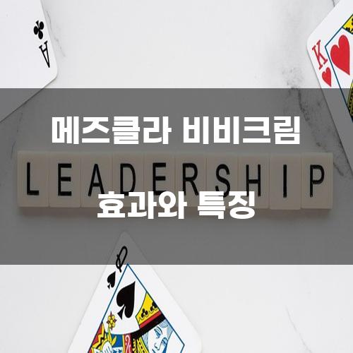 메즈클라 비비크림 효과와 특징