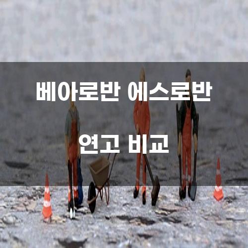 베아로반 에스로반 연고 비교