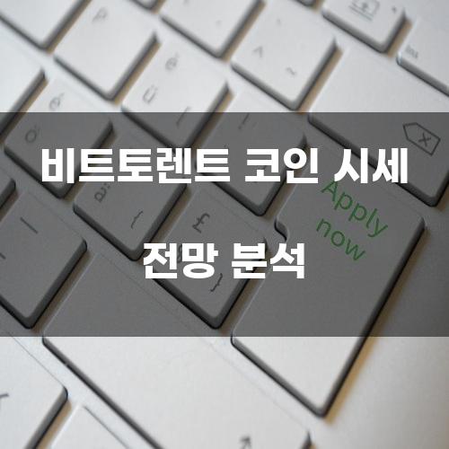 비트토렌트 코인 시세 전망 분석