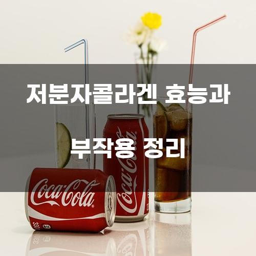 저분자콜라겐 효능과 부작용 정리