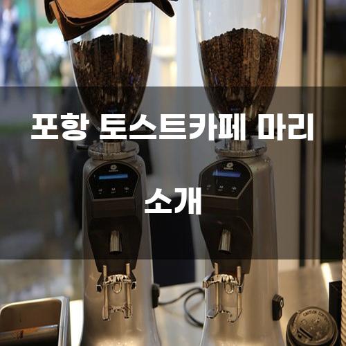 포항 토스트카페 마리 소개